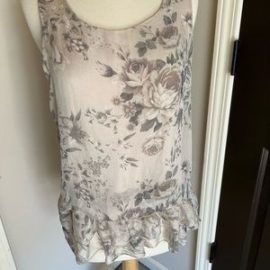 Guiso silk Tank top floral